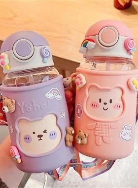 Portable Plastic Kids Water Sippy Cup Baby Feeding Cup High