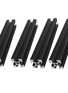 4pcs/lot BLACK 2020 Aluminum Profile European Standard Anodi