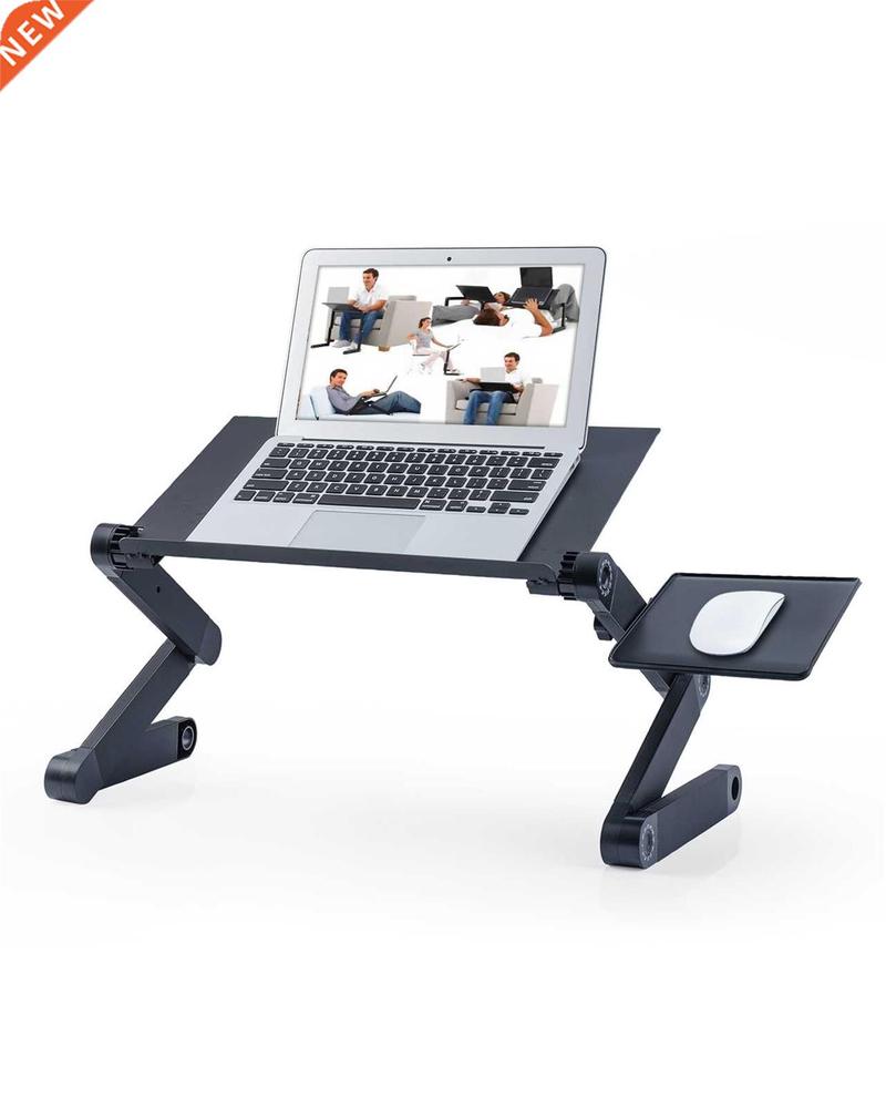 RAINBEAM Adjustable Aluminum Laptop Desk for Bed Table Ergon