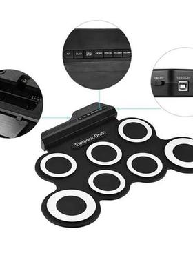 Set Portable Digital--DrumR Silicone Compact Electronic Drum