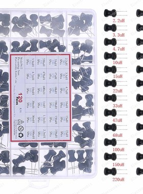 120Pcs 24Value 9*12mm Choke Inductors Kit 2.2/3.3/4.7/10/15/