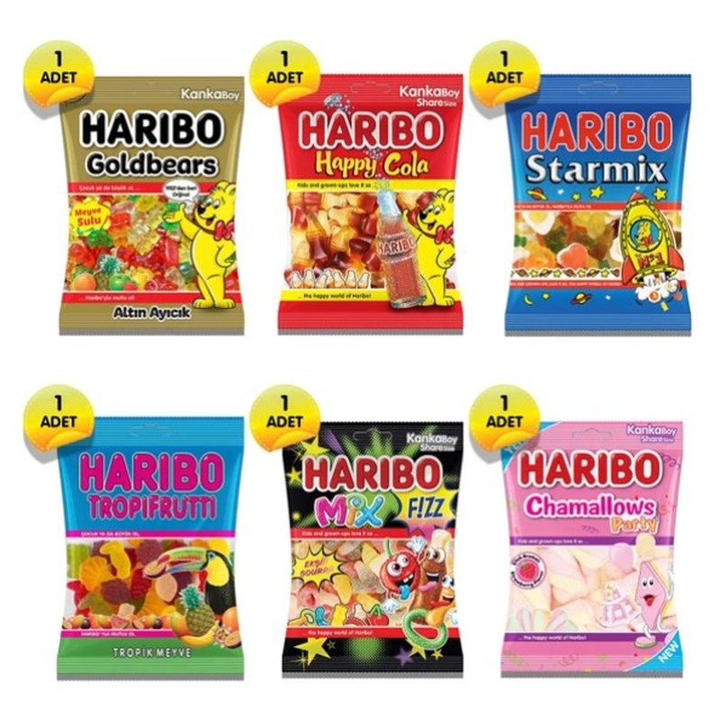 haribo 6 paket 300pcs