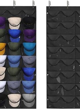 24 Pockets Hat Rack for Baseball Caps Hat Organizer Hanging