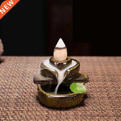 Waterfall Incense Burner Backflow Mini Buddha Censer Backflo
