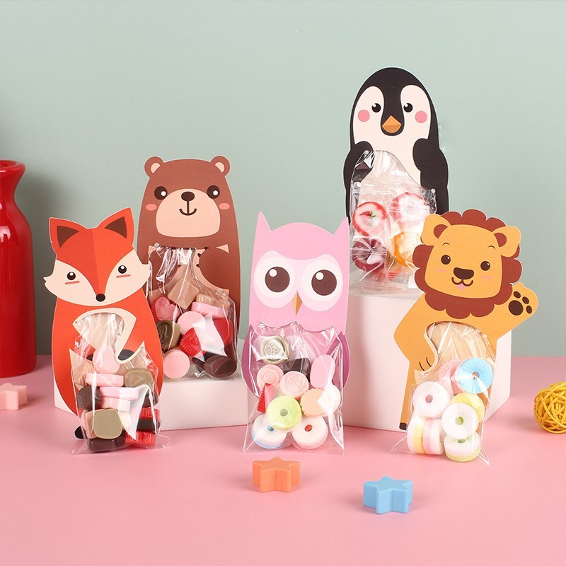 Animal Party Candy Bag Happy 1st One Birthday Party Decor Ki