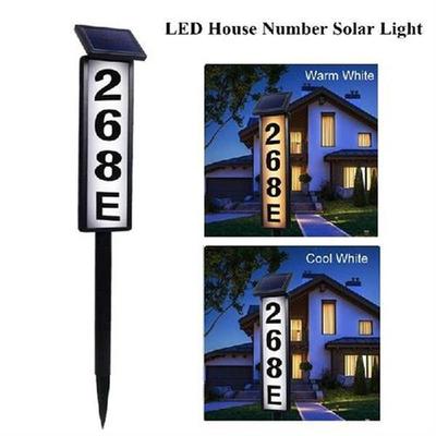 LED House Number Solar Light Digital Address Indication