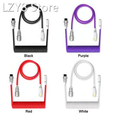 Coiling Mechanical Keyboard Aviator Cable Aviation Connector