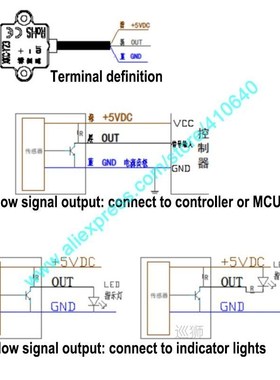 High Low Signal DC 5V Non-contact Liquid Level Sensor Contac