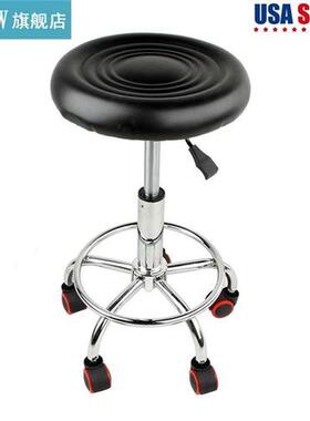 Height Adjustable Salon Rolling Swivel Stool Tattoo Massage