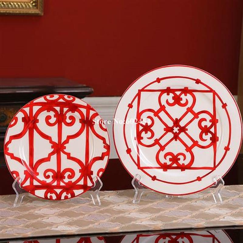 Dinner plates Home Tableware Ceramic Bone China Dinner Set