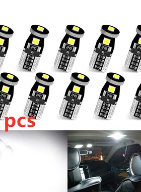 6Pcs T10 Led Canbus W5W Led Bulbs 168 194 6000K White Signal