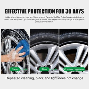 260ml Car Tyre Shine Polish Wax Accessories Auto Tire Shiny