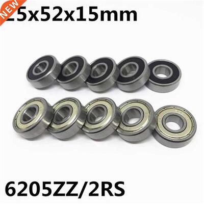 10pcs 6205ZZ 6205-2RS ball bearing 25x52x15mm deep groove ba
