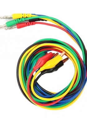 1 Set p1042 4mm Aligator Clip Cable Banana Plug to 10mm Alig