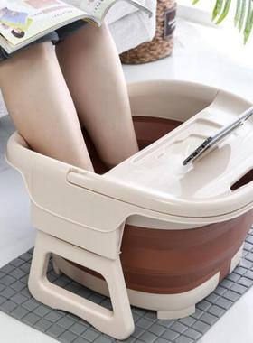 Foldable Foot Bath Bucket Footbath Plain Foaming Massage Buc