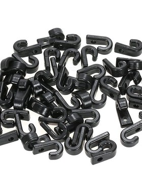 50Pcs Nylon Bungee Lashing Shock Cord J Hooks Tie Down Hook