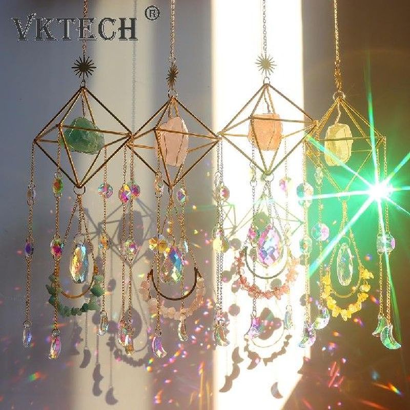 Exquisite K9 Crystal Light Catchers Wind Chime Sunlight