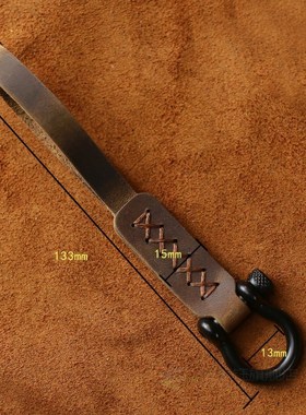 KEYYOU Car Key Rings Key Holder Genuine Leather Keyring Gift