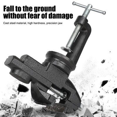 Muliti-Funcational Bench Vise Mini Rotating Tables Screws Vi