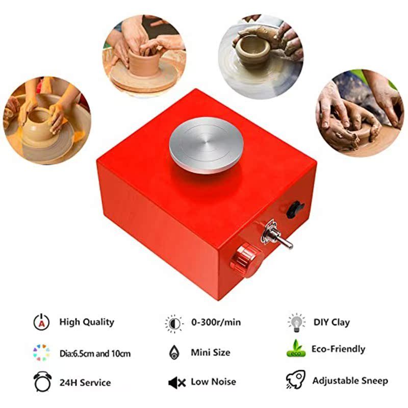 Mini Pottery Wheel, Pottery Wheel 6.5cm 10cm Turntable Mini