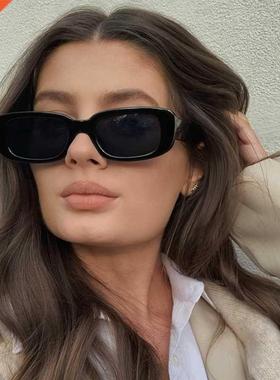 2022 Square Sunglasses Women Luxury Brand Travel Small Recta