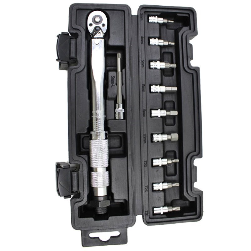 11-Piece Preset Adjustable Torque Wrench Torque Wrench 1/4 5