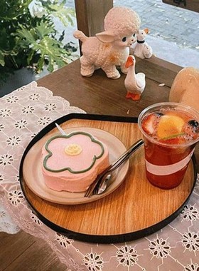 Dessert Plate Semicircle Dinner Plate Food Serving Tray Brea