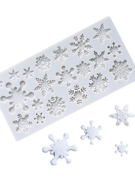 Christmas snowflake pattern Chocolate Mold turn sugar cake s