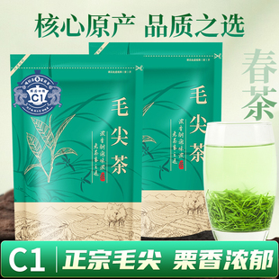 毛尖茶叶C1炒青绿茶自己喝2025新茶手工春茶散装 浓香耐泡250克袋