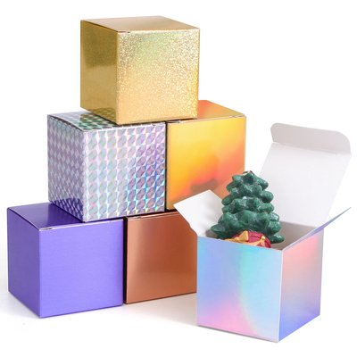 正方形小纸盒5x5x5cm 糖果盒 迷你手工黏土 香薰 产品包装盒
