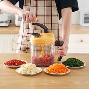 多功能绞肉机手摇式三档位家用饺子馅搅拌器搅肉馅沙拉清洗甩干器