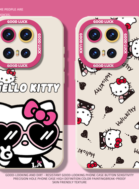 黑色HelloKitty手机壳适用vivoiqoo15卡通14可爱13软壳12女11硅胶10新款iqooneo10proplus防摔9pro+保护套8/7