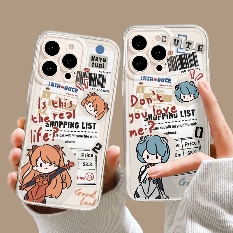 报纸EVA明日香绫波丽手机壳适用