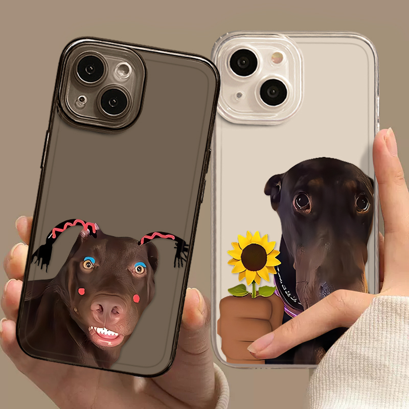 趣味小狗搞怪创意手机壳适用