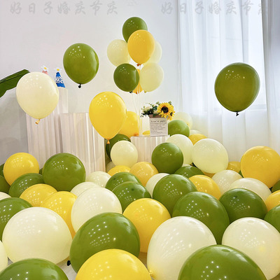森林系橄榄绿加厚气球