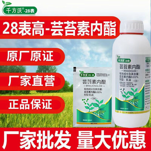千方沃28表高芸苔素内脂生长调节剂云台素水稻小麦蔬菜叶面肥农药