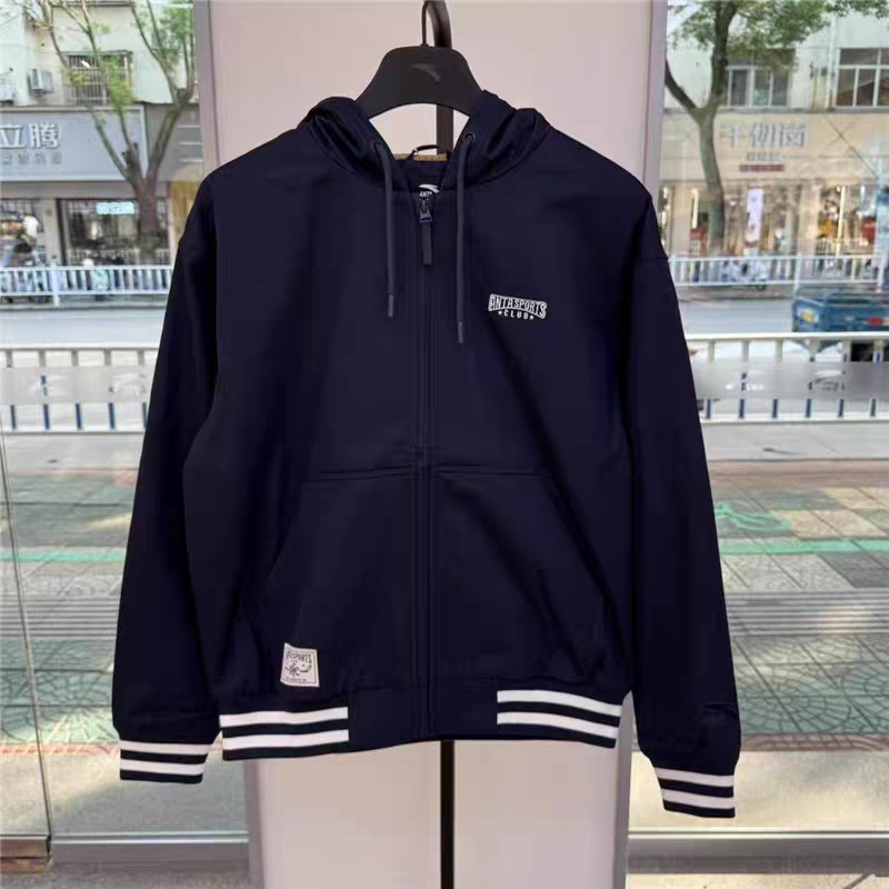 安踏外套男2025冬学院风