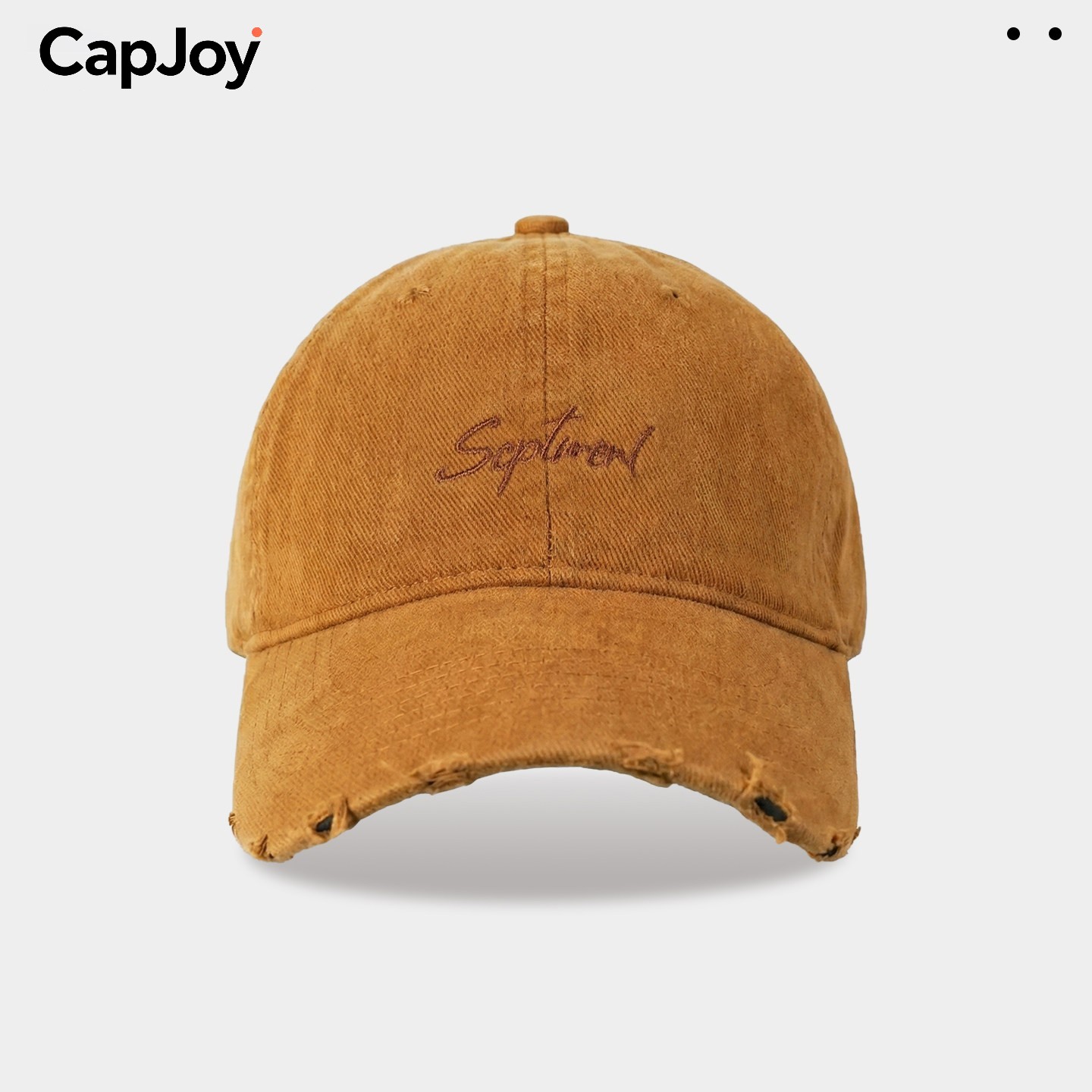 CapJoy复古字母刺绣显脸小棒球帽