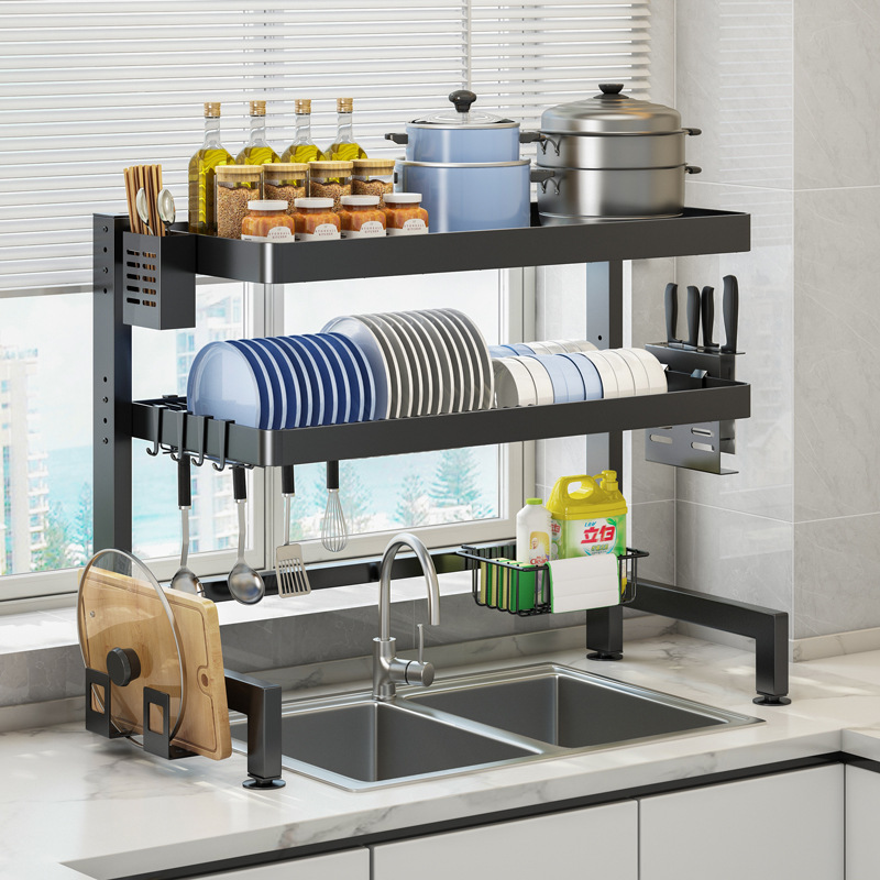 厨房水槽置物架台面多功能碗盘收纳架洗碗槽水池放碗架碗碟沥水架