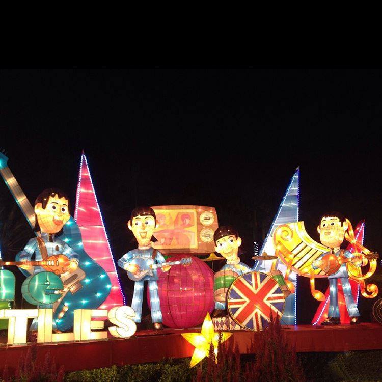 花灯彩灯山东源头工厂装饰品花卉花灯商场摆件设计定制生产