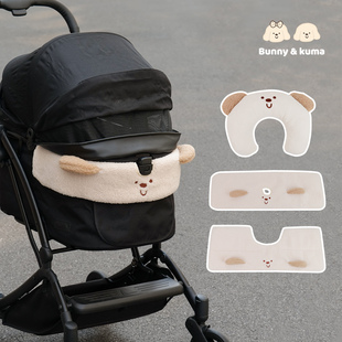 宠物推车围边防脏巾垫子枕头秋冬保暖三件套猫狗推车通用边缘垫