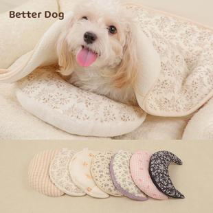 宠物枕头狗专用月亮枕宠物猫下巴垫推车睡觉超柔软小狗幼猫抱枕