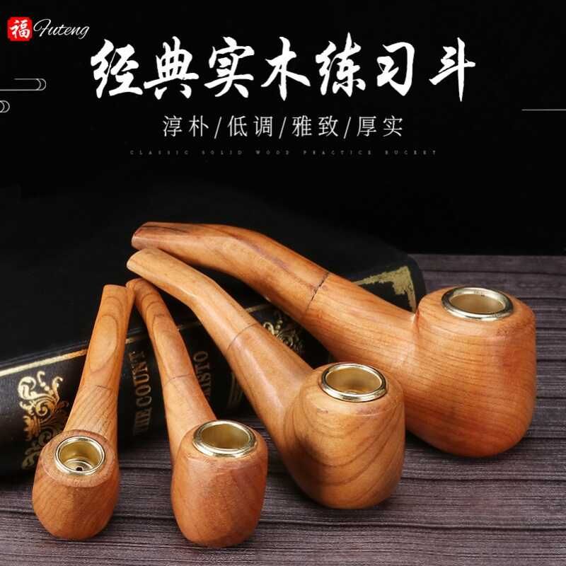 抖铜烟丝旱烟袋老式复古汗男士旱烟斗便携全套旱烟杆焊可拆卸烟筒