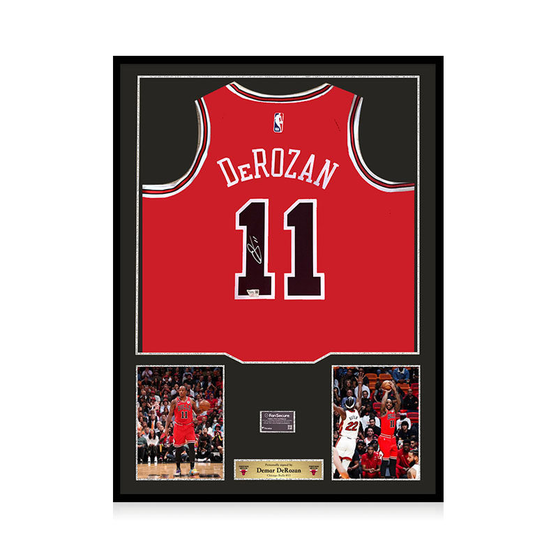 德罗赞 亲笔签名 芝加哥公牛队红色球衣 Fanatics证书 精装裱,模玩/动漫/周边/娃圈三坑/桌游,文化/体育周边,淘宝优惠券,粉丝福利购,淘宝优惠卷