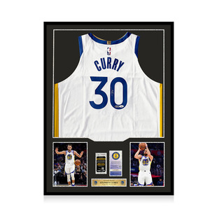 库里 亲笔签名 七冠金州勇士AU球员版球衣 USASM+JSA+Beckett认证