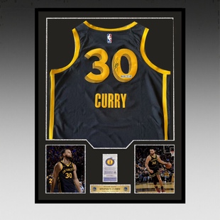 七冠金州勇士队城市球衣 斯蒂芬库里｜亲笔签名 双认证 球员版