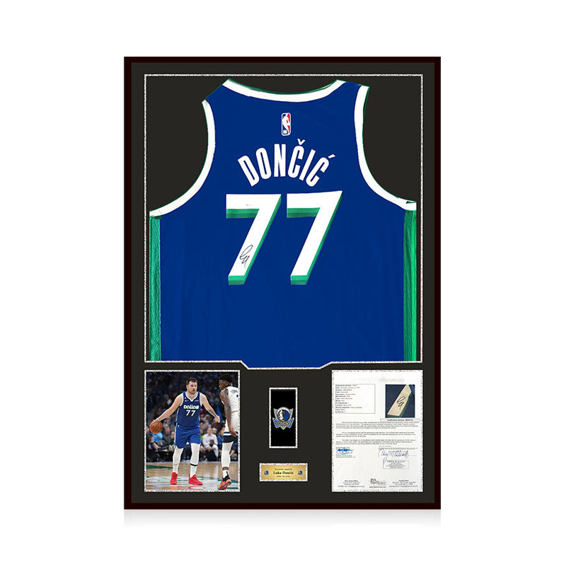 东契奇签名球衣JSA大证书认证