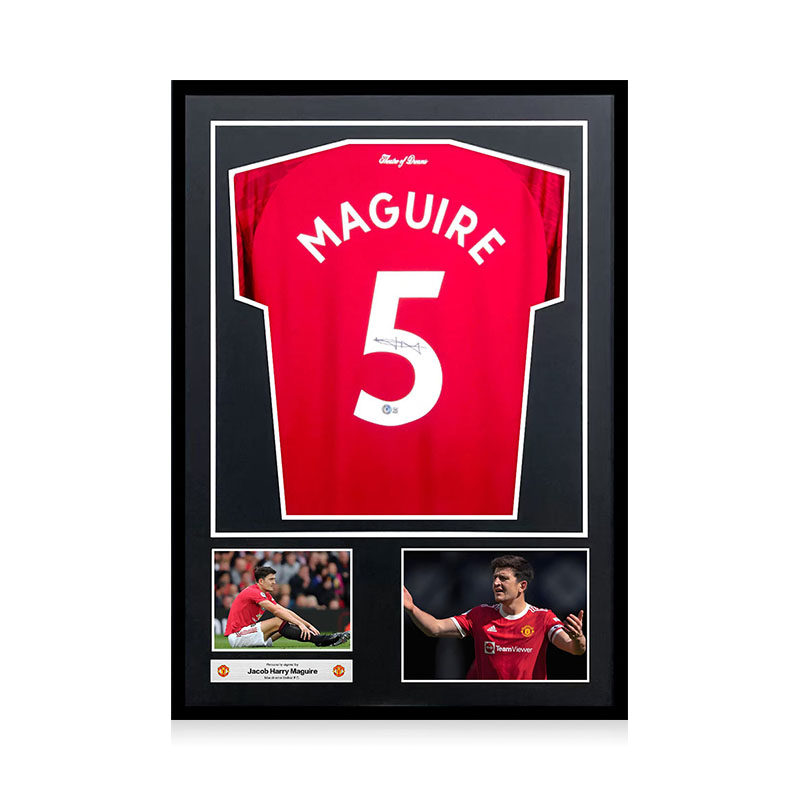 哈里马奎尔 亲笔签名 曼联队主场球衣 Beckett权威认证 精装裱,模玩/动漫/周边/娃圈三坑/桌游,文化/体育周边,淘宝优惠券,粉丝福利购,淘宝优惠卷