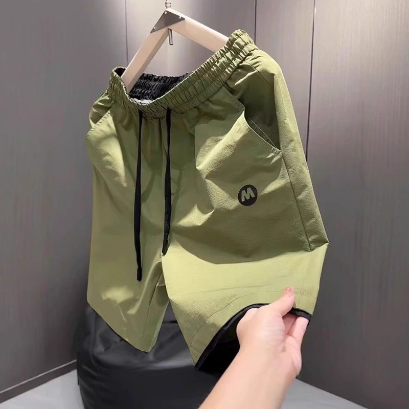 夏季新款男士轻薄速干短裤潮牌痞帅炸街男款中裤潮流沙滩五分裤衩,男装,短裤,淘宝优惠券,粉丝福利购,淘宝优惠卷