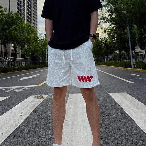 花灰色美式运动短裤男款夏季篮球